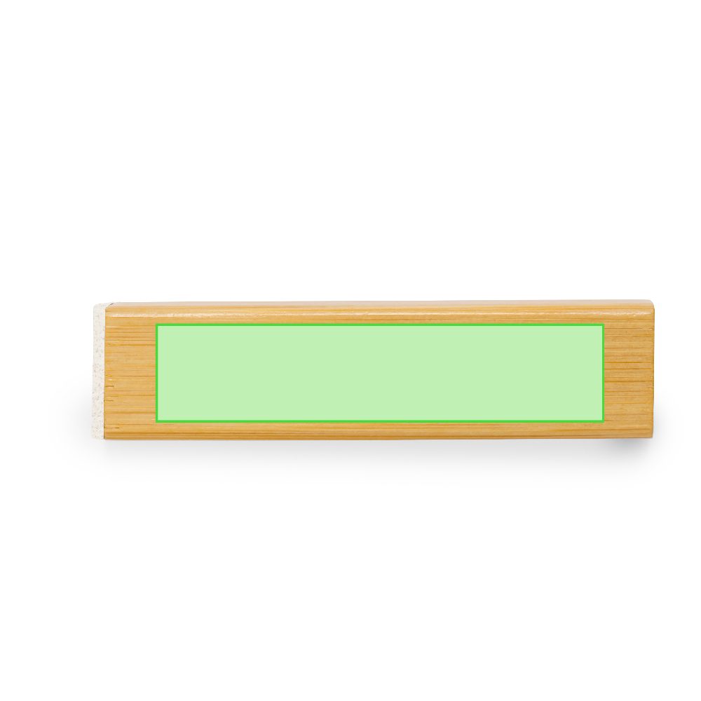 Druckskizze für Powerbank aus Bambus, 2.200 mAh Godimer – Fläche 1