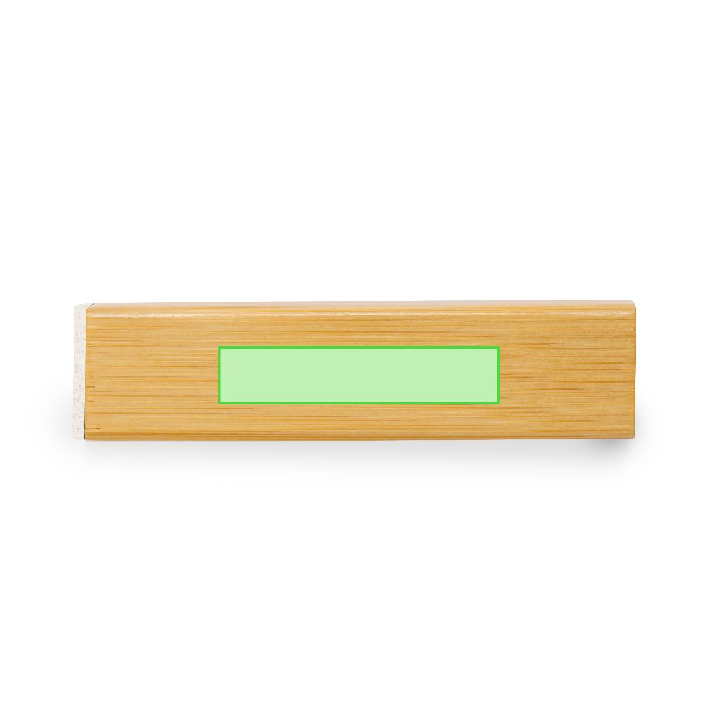 Druckskizze für Powerbank aus Bambus, 2.200 mAh Godimer – Fläche 2