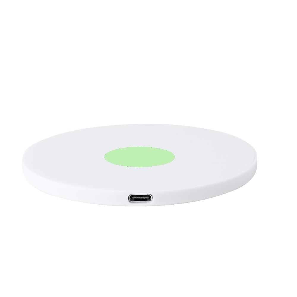 Branding diagram for Recycled ABS wireless charging station, 15 W Kambel RCS – Area 3