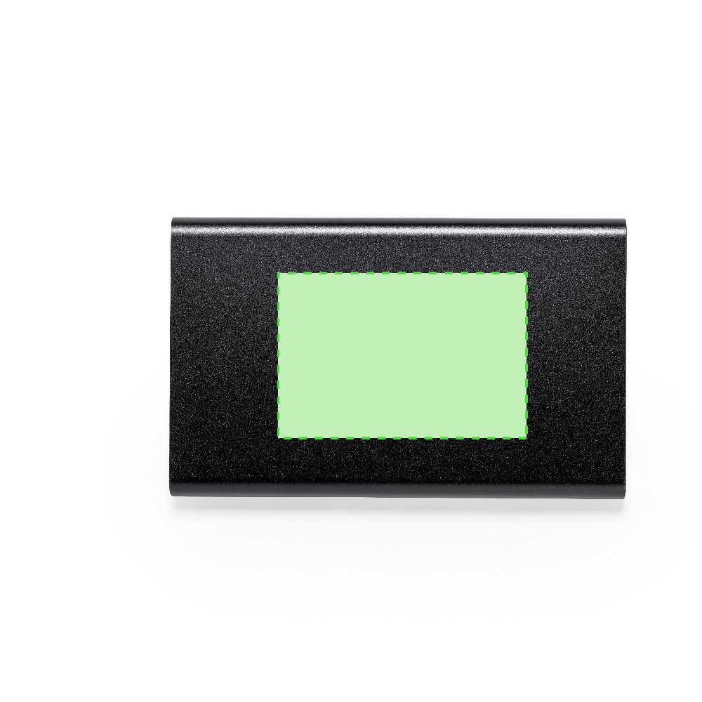 Branding diagram for aluminium Power Bank, 4,000 mAh Fagar – Area 4