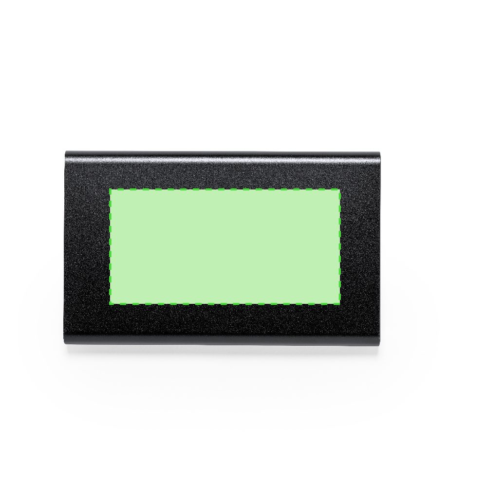 Druckskizze für Powerbank aus Aluminium, 4.000 mAh Fagar – Fläche 1