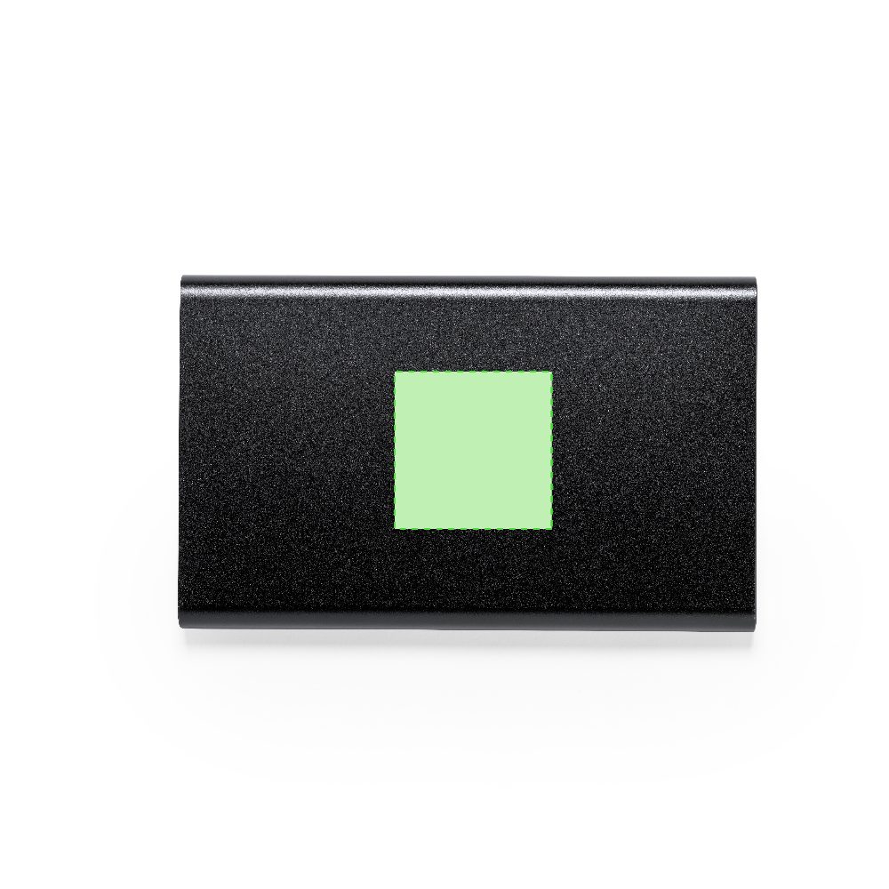 Branding diagram for aluminium Power Bank, 4,000 mAh Fagar – Area 3
