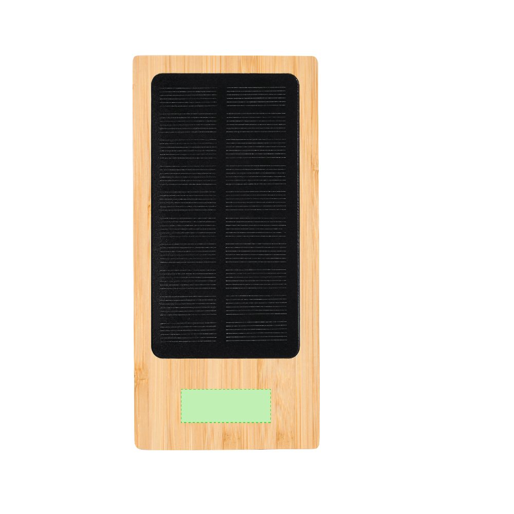 Branding diagram for Solar Powerbank 4,000 mAh Molden – Area 2