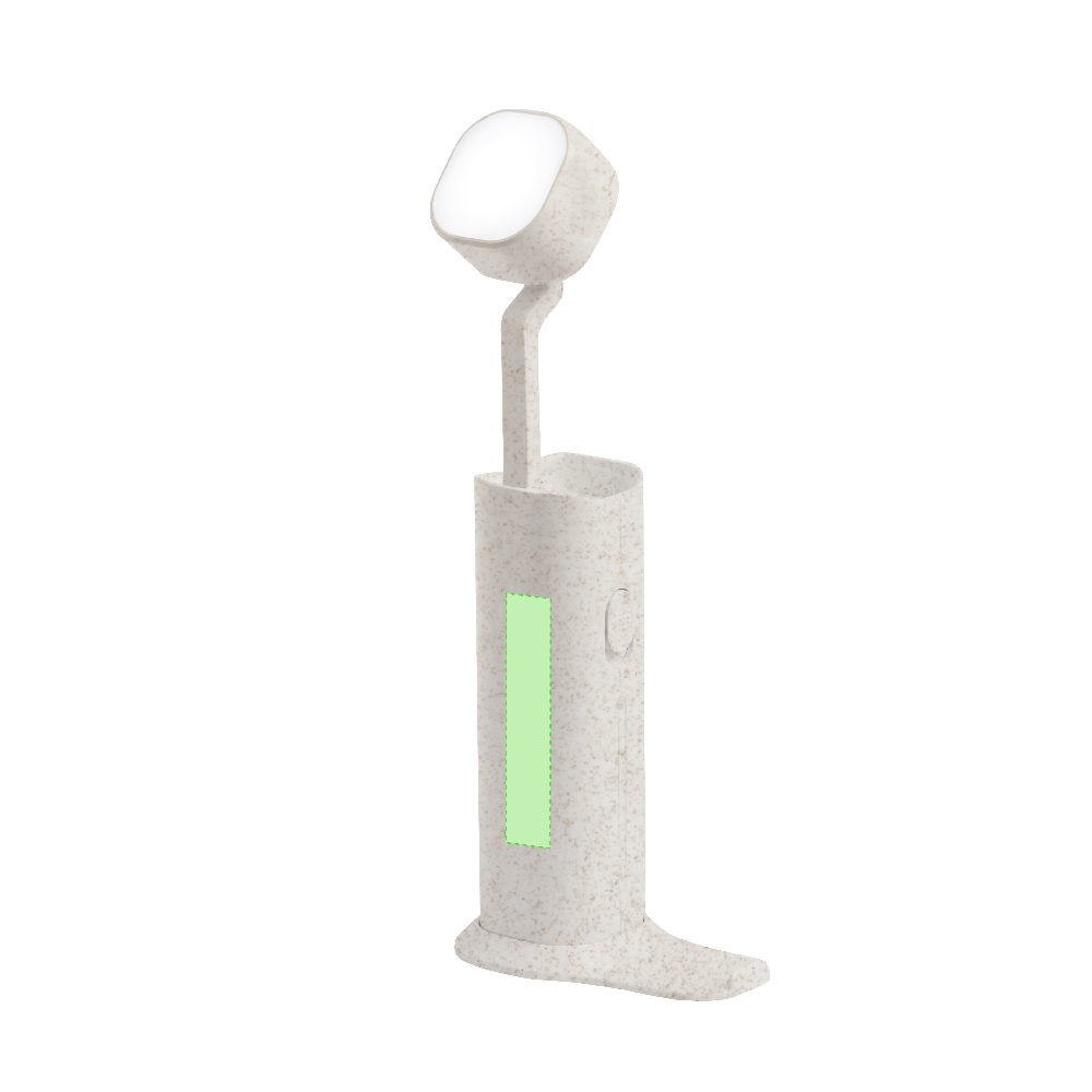 Branding diagram for Mobile phone stand with LED lamp height-adjustable Olan – Area 2