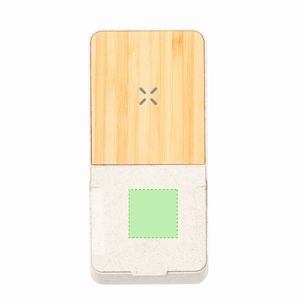 Branding diagram for Wheat straw mobile rack with wireless charging station Barichen – Area 3