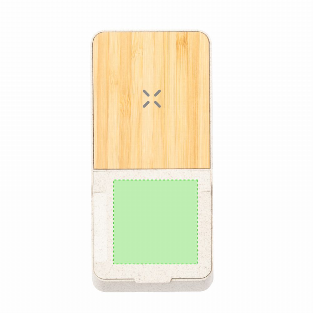 Branding diagram for Wheat straw mobile rack with wireless charging station Barichen – Area 4
