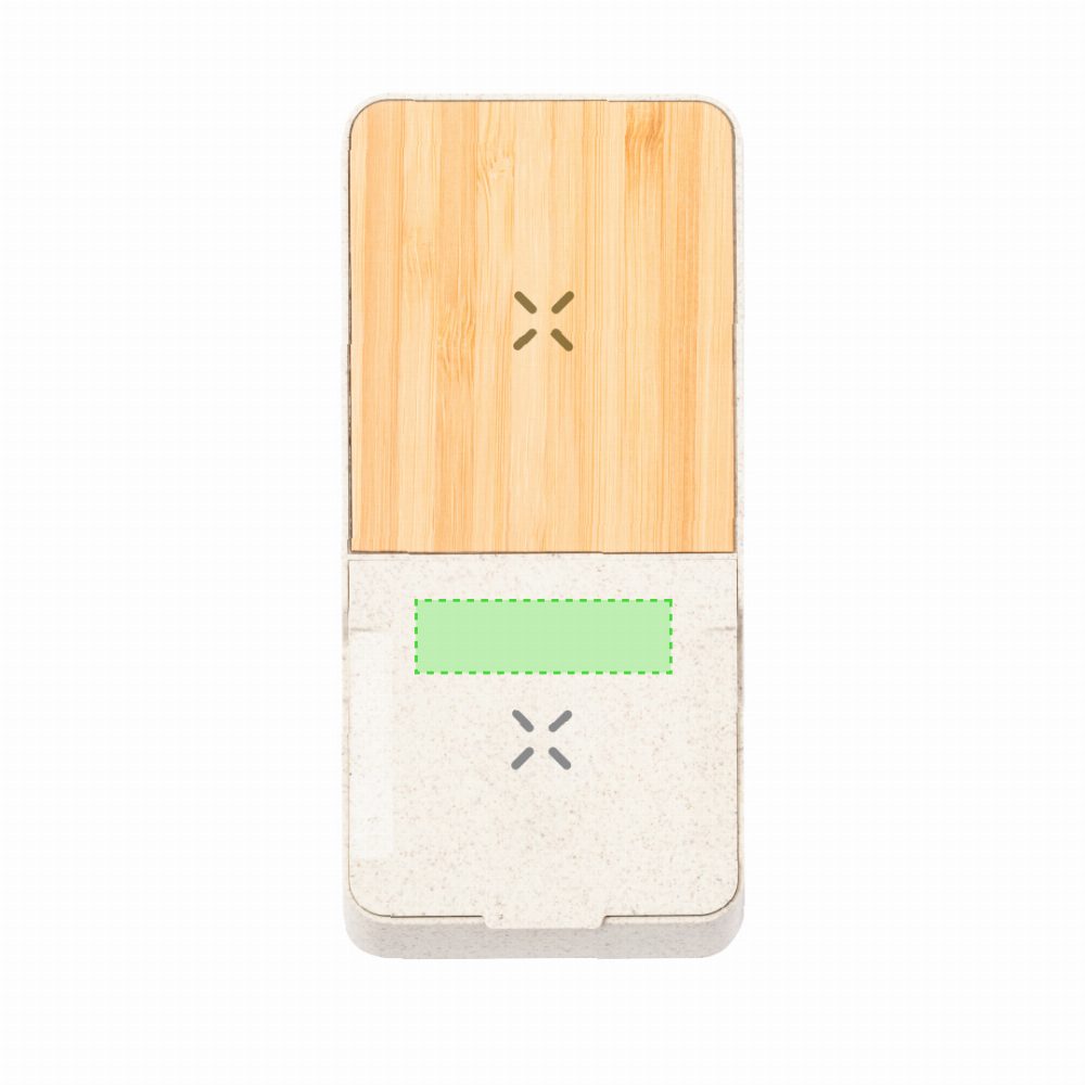 Branding diagram for Wheat straw mobile rack with wireless charging station Barichen – Area 5