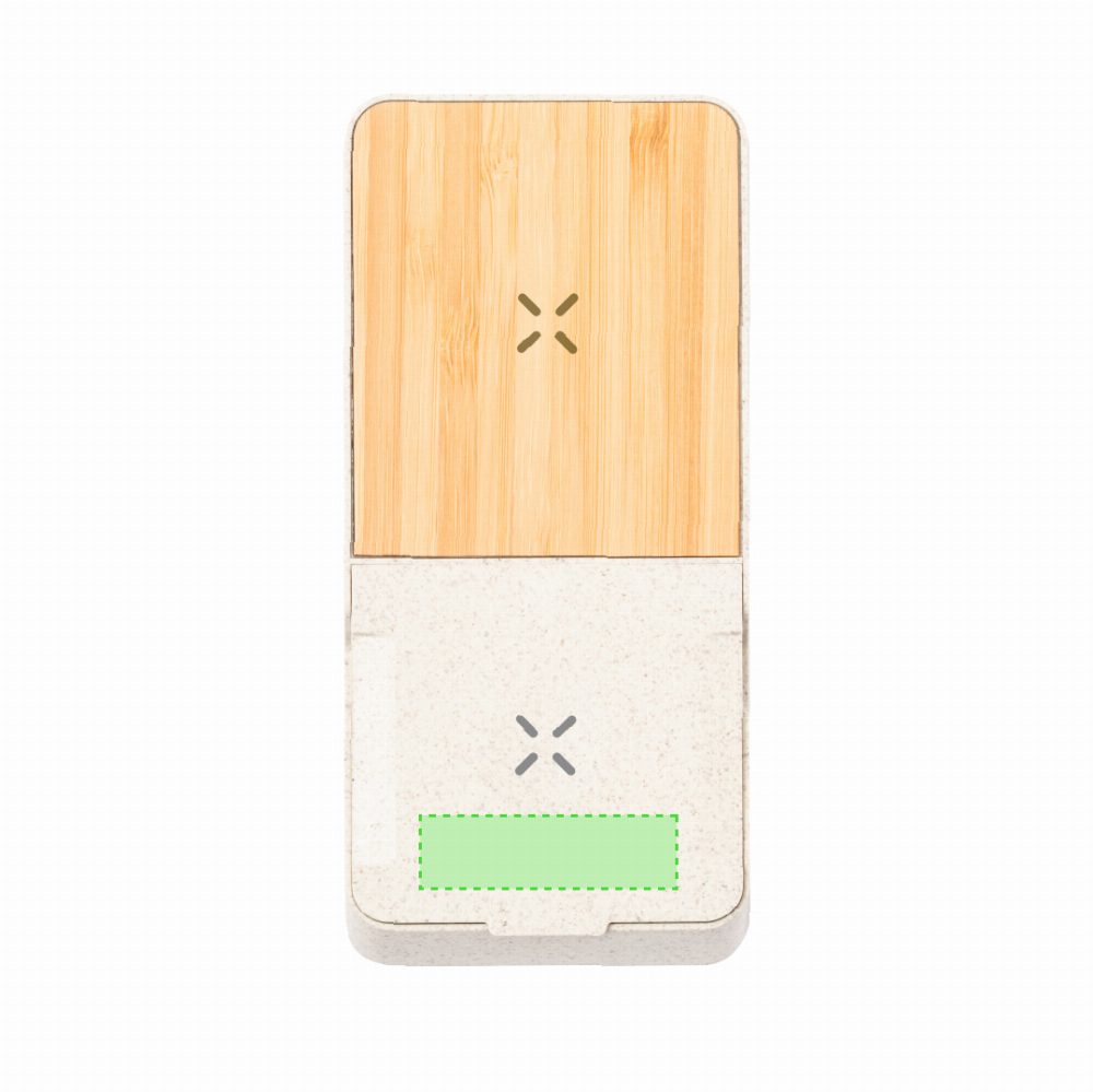 Branding diagram for Wheat straw mobile rack with wireless charging station Barichen – Area 6