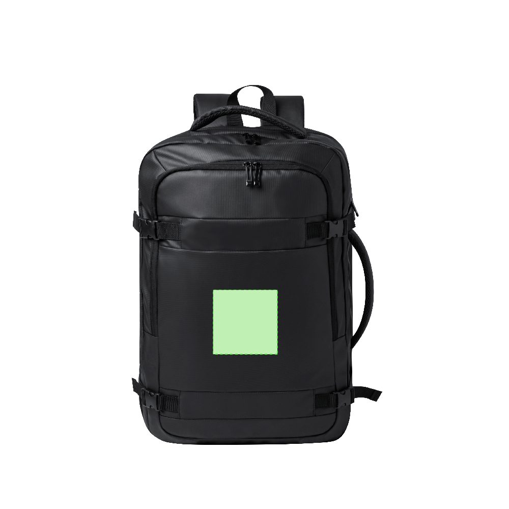 Branding diagram for Artificial leather trolley rucksack Tanen – Area 1