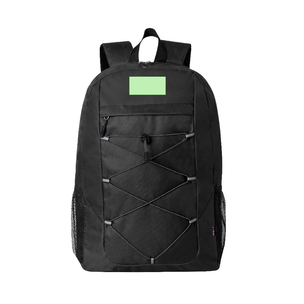 Branding diagram for Backpack from RPET Manet – Area 1