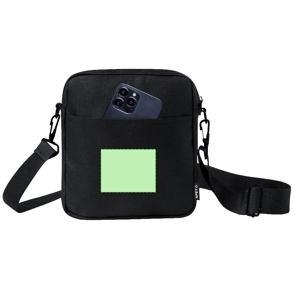 Branding diagram for Tufted bag made of RPET Simun – Area 1