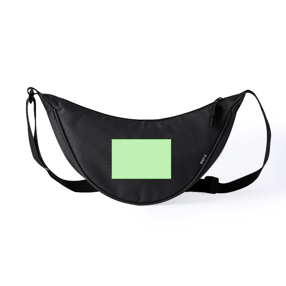 Branding diagram for Belly bag for hanging from RPET Stiva – Area 1