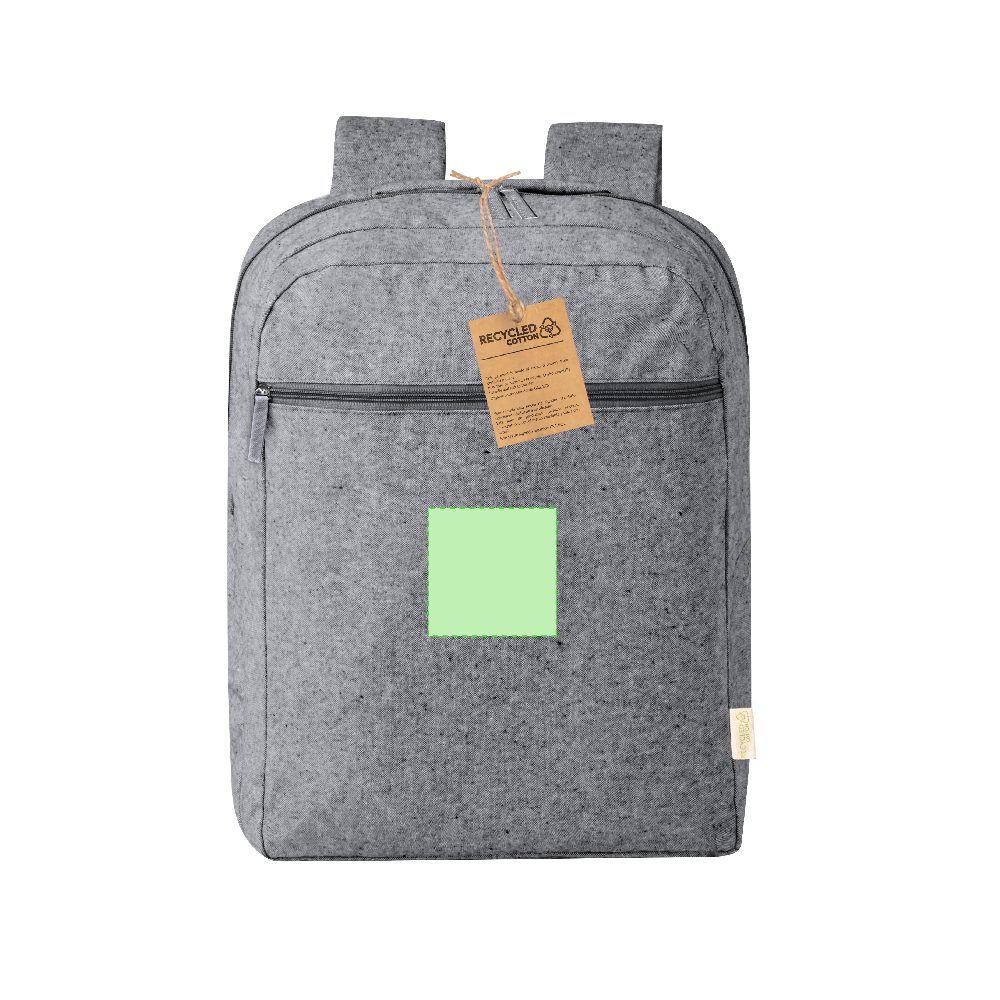 Branding diagram for Backpack of recycled cotton Bigail – Area 2
