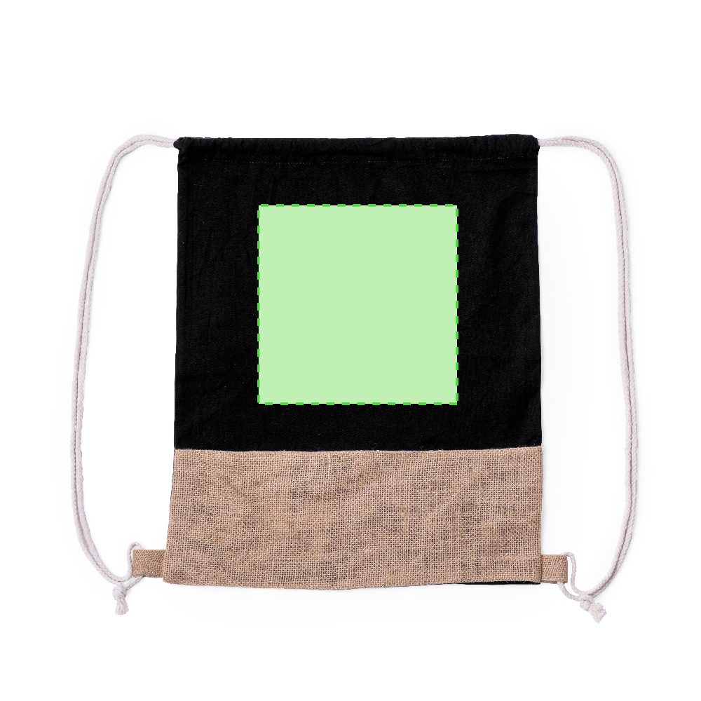 Branding diagram for Turnbags of jute Zyndrax – Area 1