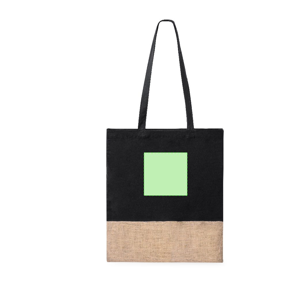 Branding diagram for Cotton shopping bag Suelva – Area 3