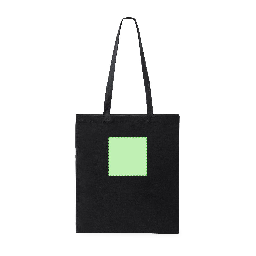 Branding diagram for Cotton shopping bag Suelva – Area 4