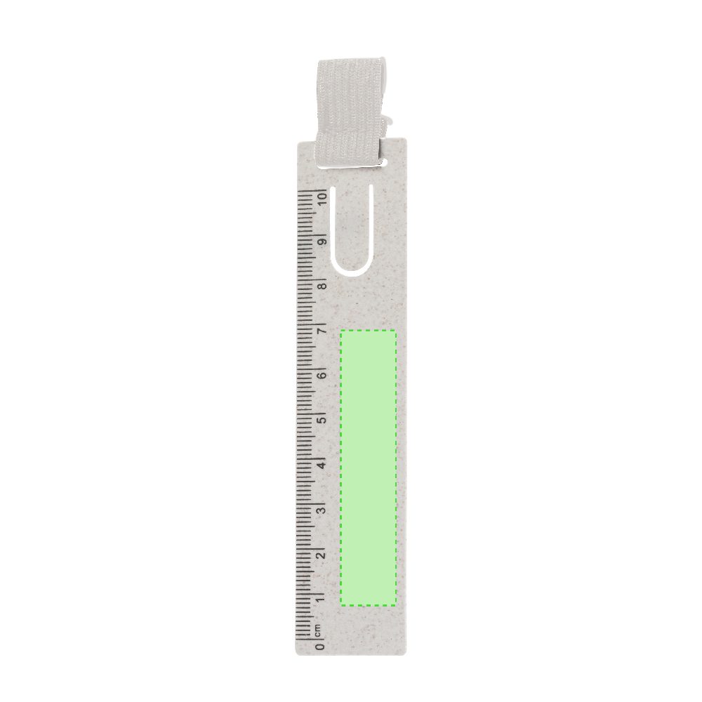 Branding diagram for Bookmarks with rulers and adhesive notes of wheat straw Loiza – Area 1