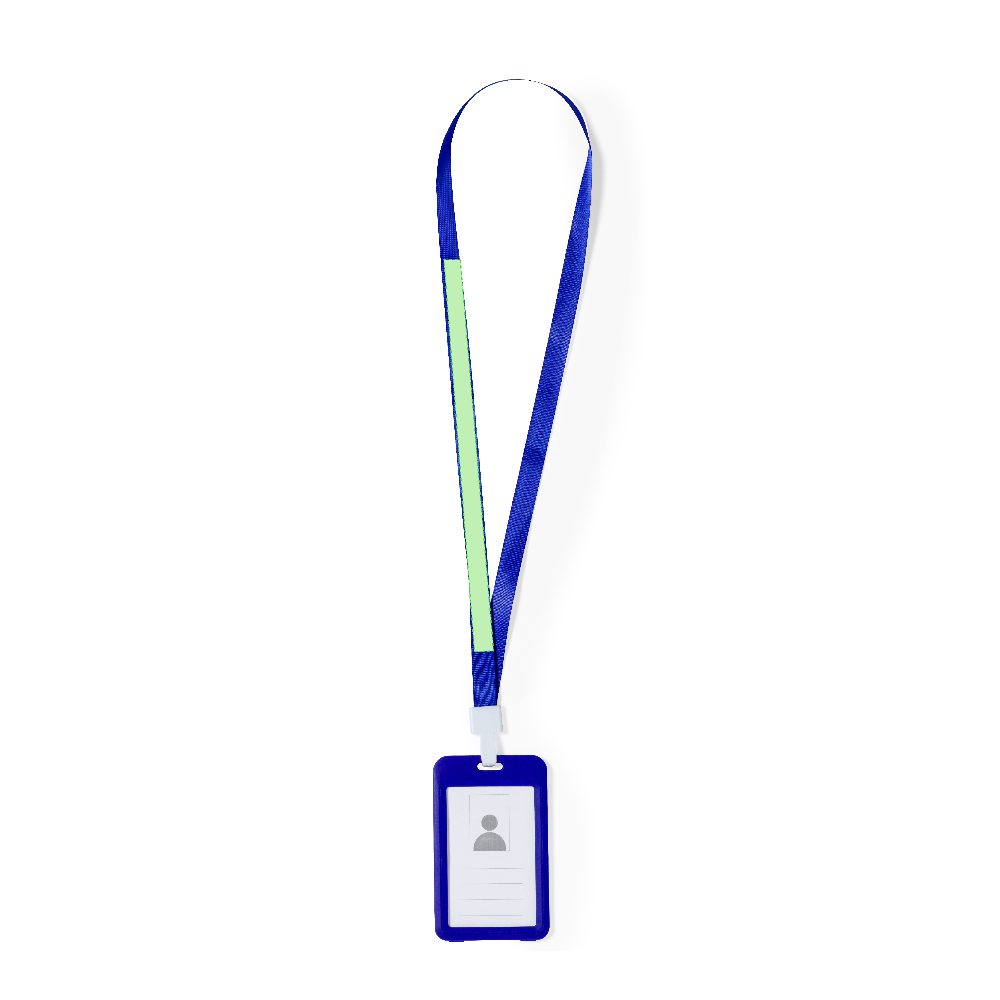 Branding diagram for Lanyard with ID holder Fleck – Area 4