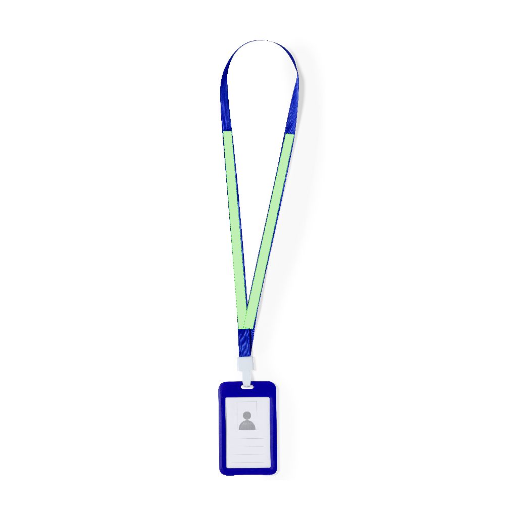 Branding diagram for Lanyard with ID holder Fleck – Area 3