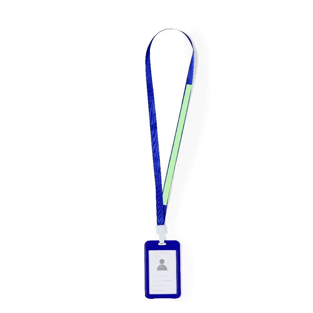 Branding diagram for Lanyard with ID holder Fleck – Area 5