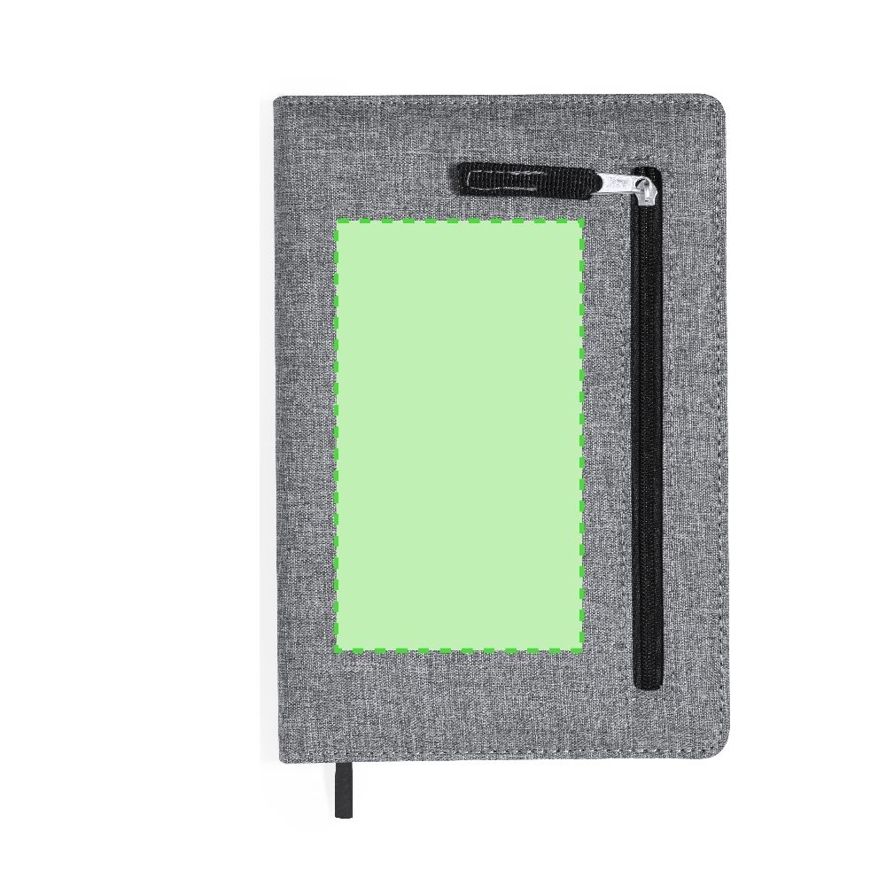 Branding diagram for Notebook from RPET Cesful – Area 1