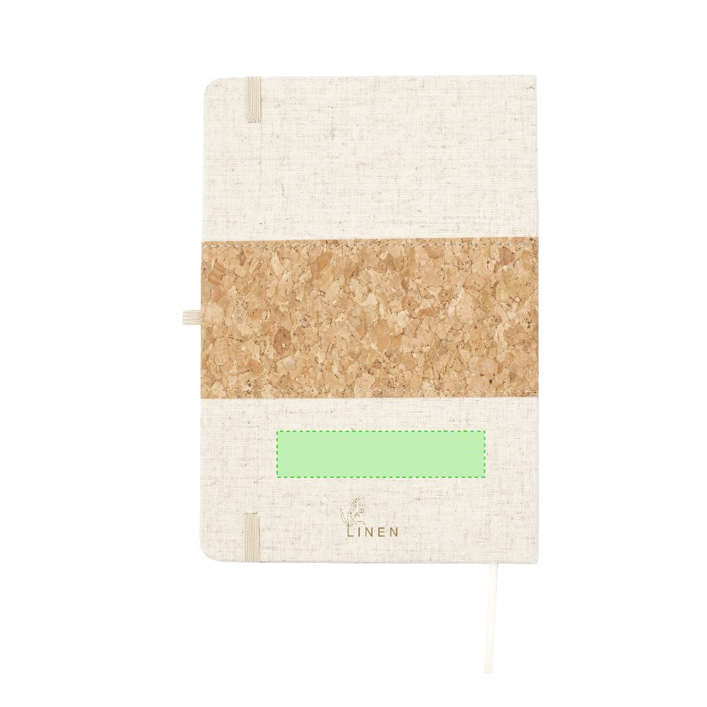 Druckskizze für Notizbuch aus Kork Yacard – Fläche 6
