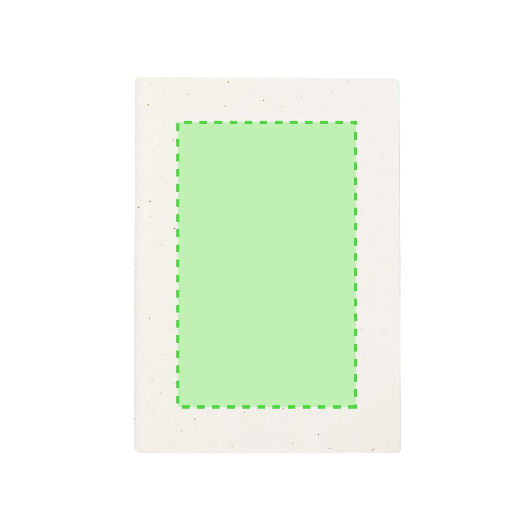 Druckskizze für Notizbuch mit Samenpapier Derna – Fläche 1