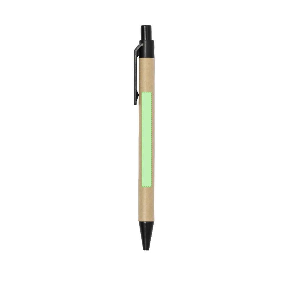 Branding diagram for Cork spiral notebook Gienah – Area 2