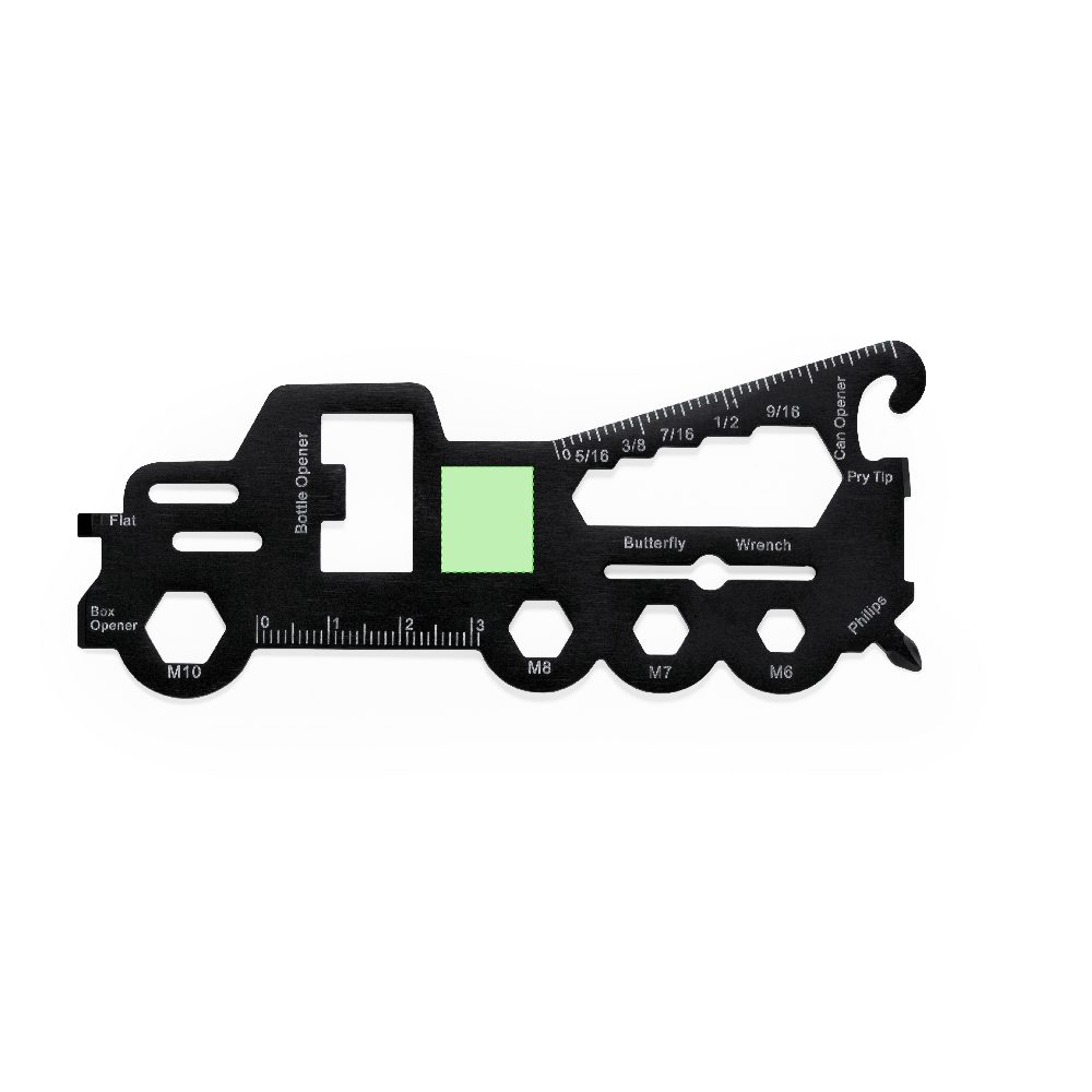 Branding diagram for Stainless steel multitool Zorlix – Area 1