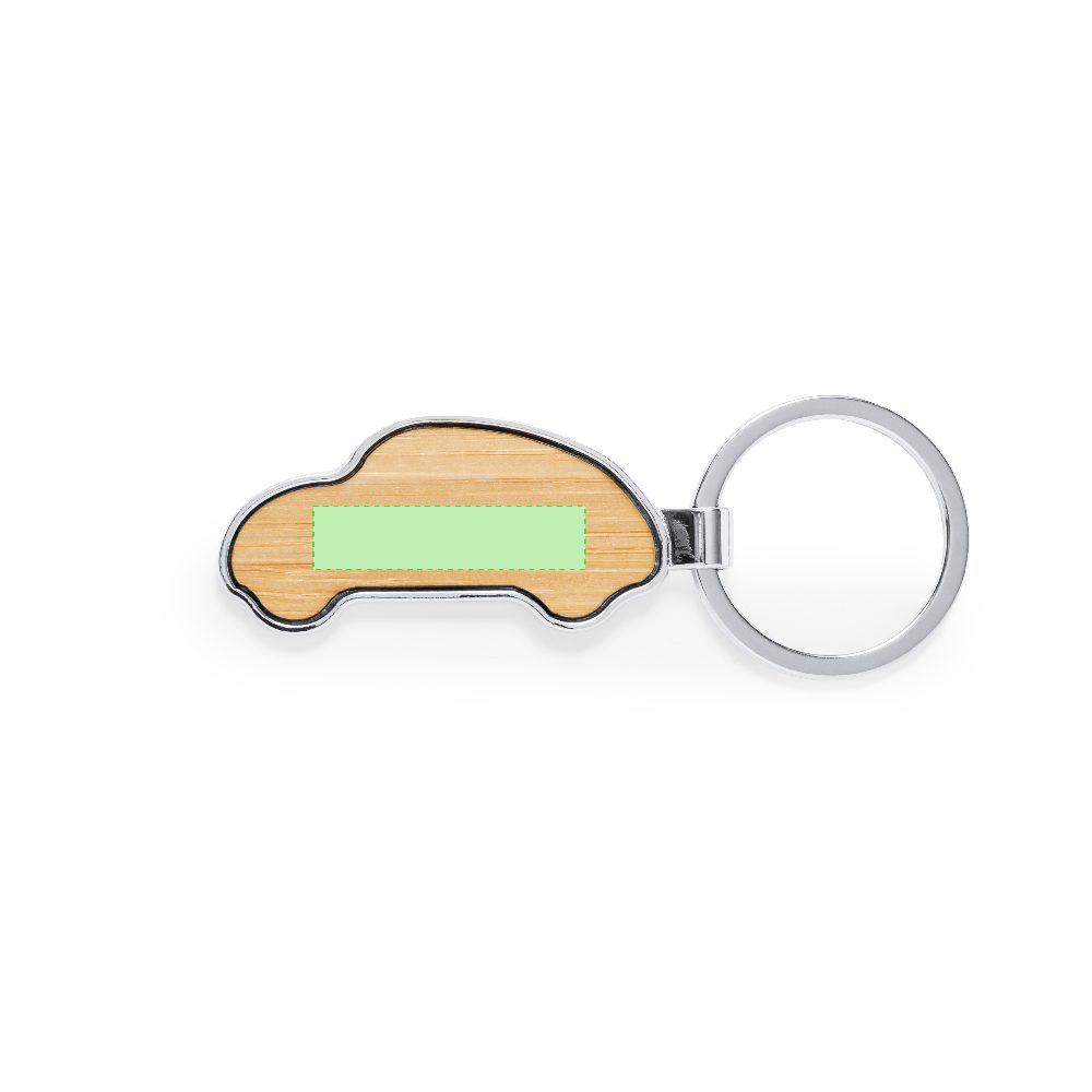 Branding diagram for Metal key rings Fangiox – Area 1