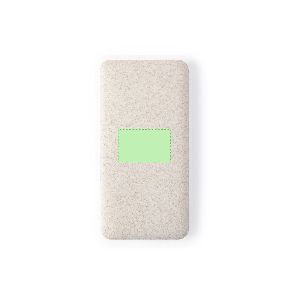 Branding diagram for Powerbank made from wheat straw, 20,000 mAh Golblum – Area 3