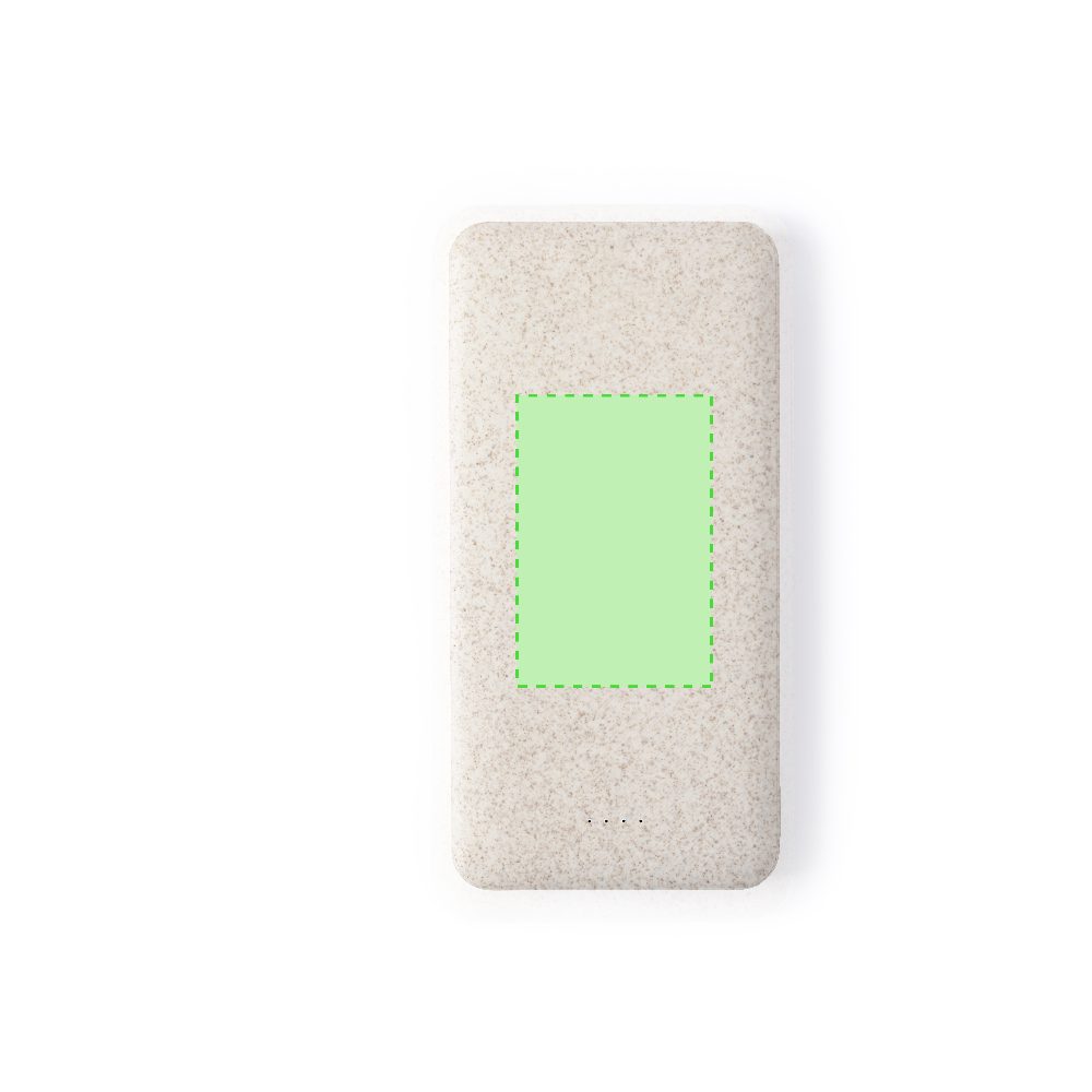 Branding diagram for Powerbank made from wheat straw, 20,000 mAh Golblum – Area 4