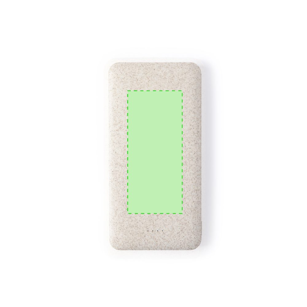 Branding diagram for Powerbank made from wheat straw, 20,000 mAh Golblum – Area 1