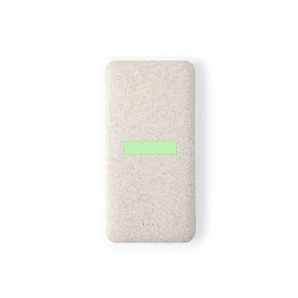 Branding diagram for Powerbank made from wheat straw, 20,000 mAh Golblum – Area 2