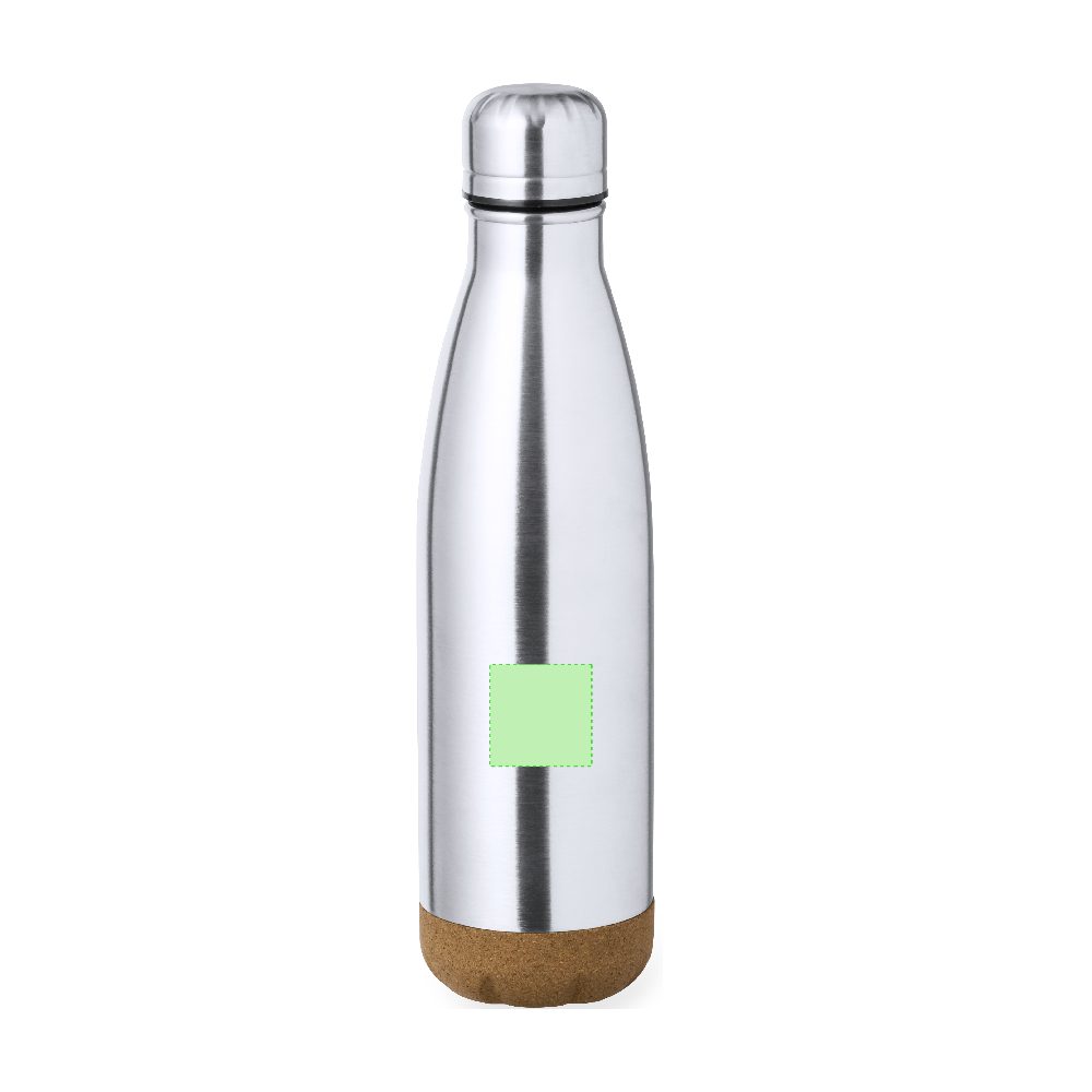 Branding diagram for Recycled stainless steel thermal bottle, 500 ml Dagles – Area 2