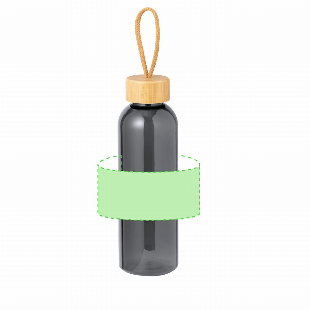 Branding diagram for Drinking bottle of RPET, 650 ml Tournax – Area 3