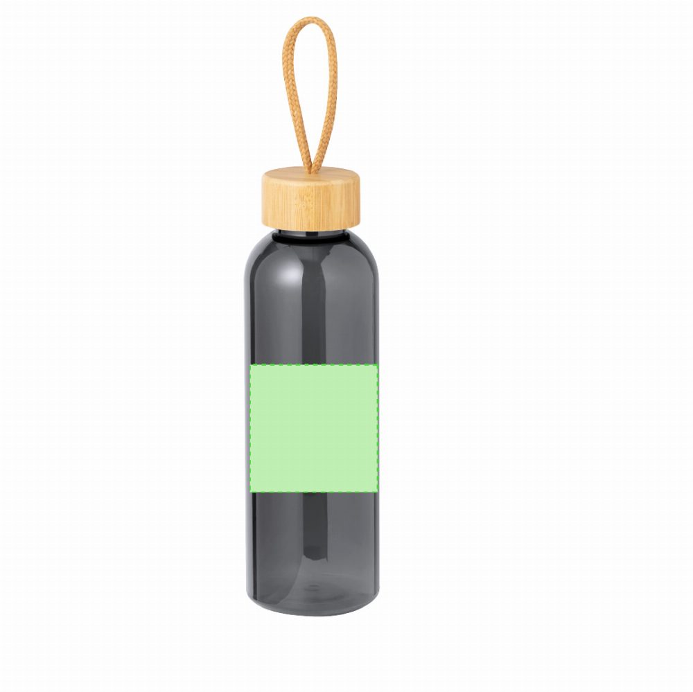 Branding diagram for Drinking bottle of RPET, 650 ml Tournax – Area 4
