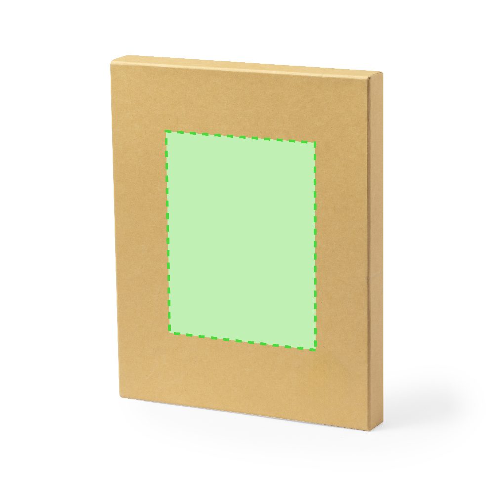 Branding diagram for Notebook set with ballpoint pen Webermax – Area 1