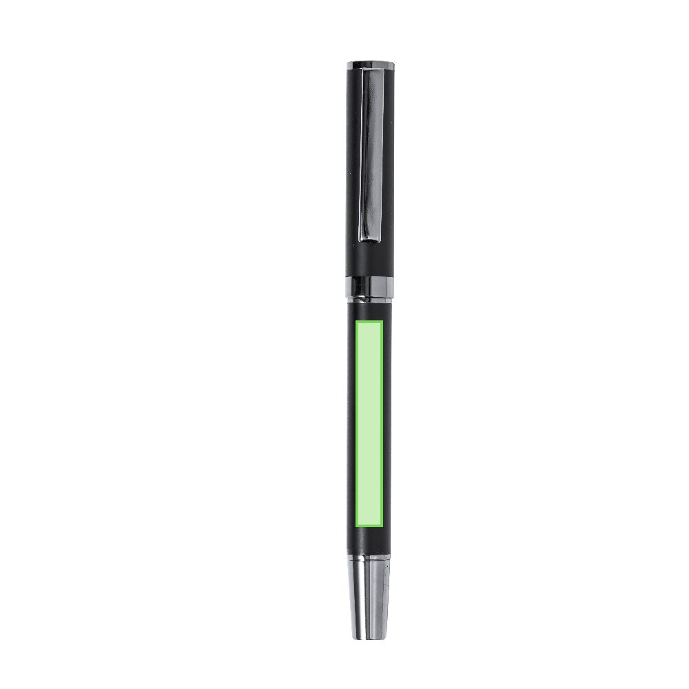 Branding diagram for Writing set with ballpoint pen and ink roller Okonel – Area 15
