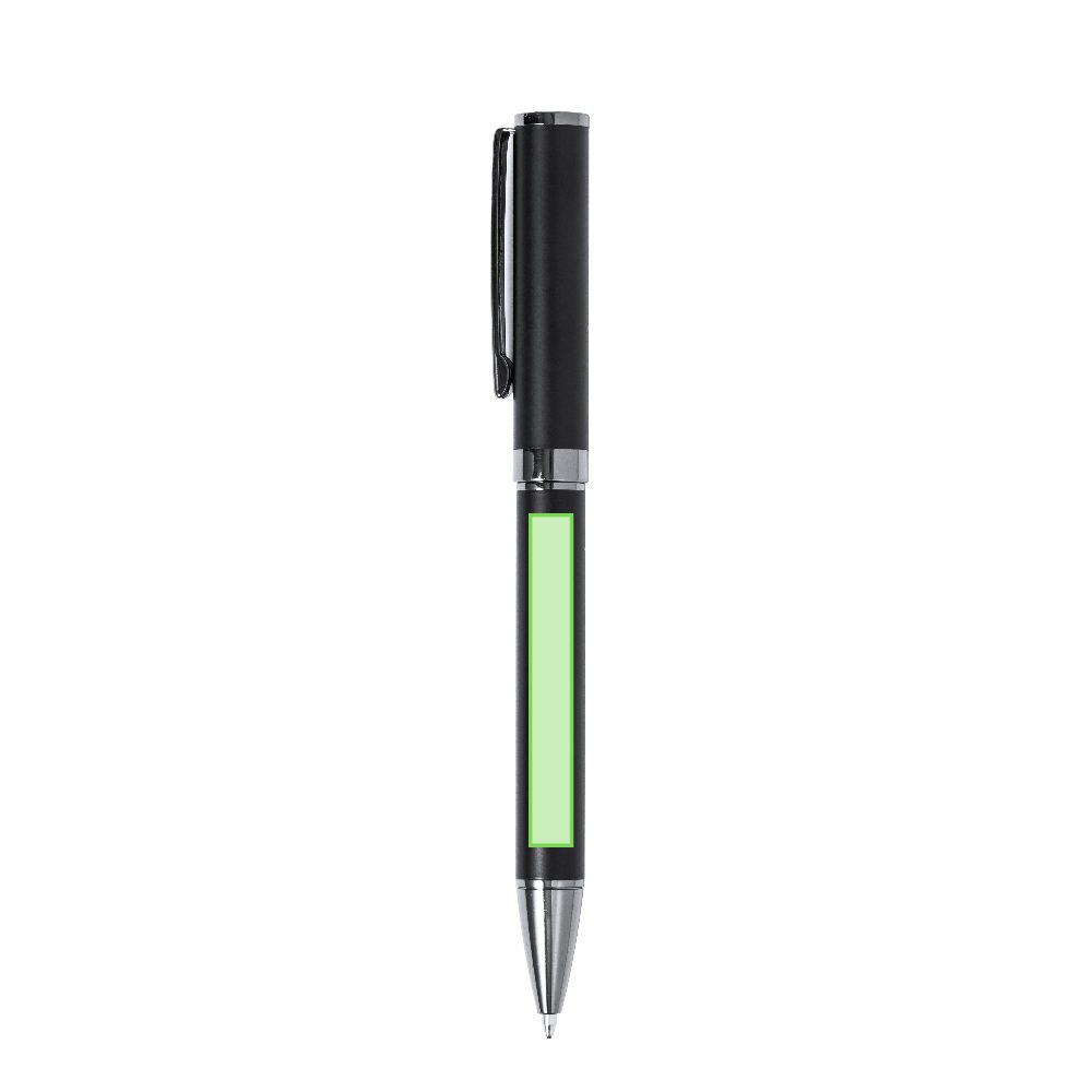Branding diagram for Writing set with ballpoint pen and ink roller Okonel – Area 5