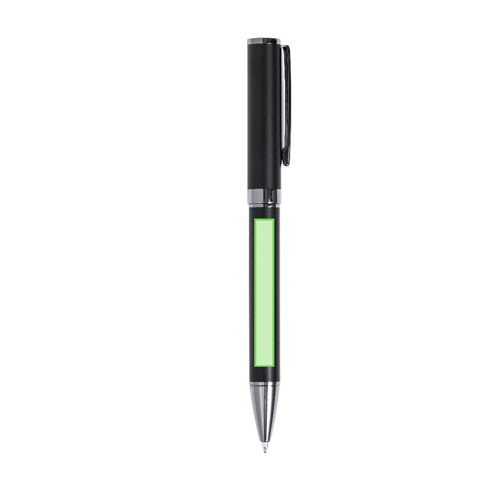 Branding diagram for Writing set with ballpoint pen and ink roller Okonel – Area 6