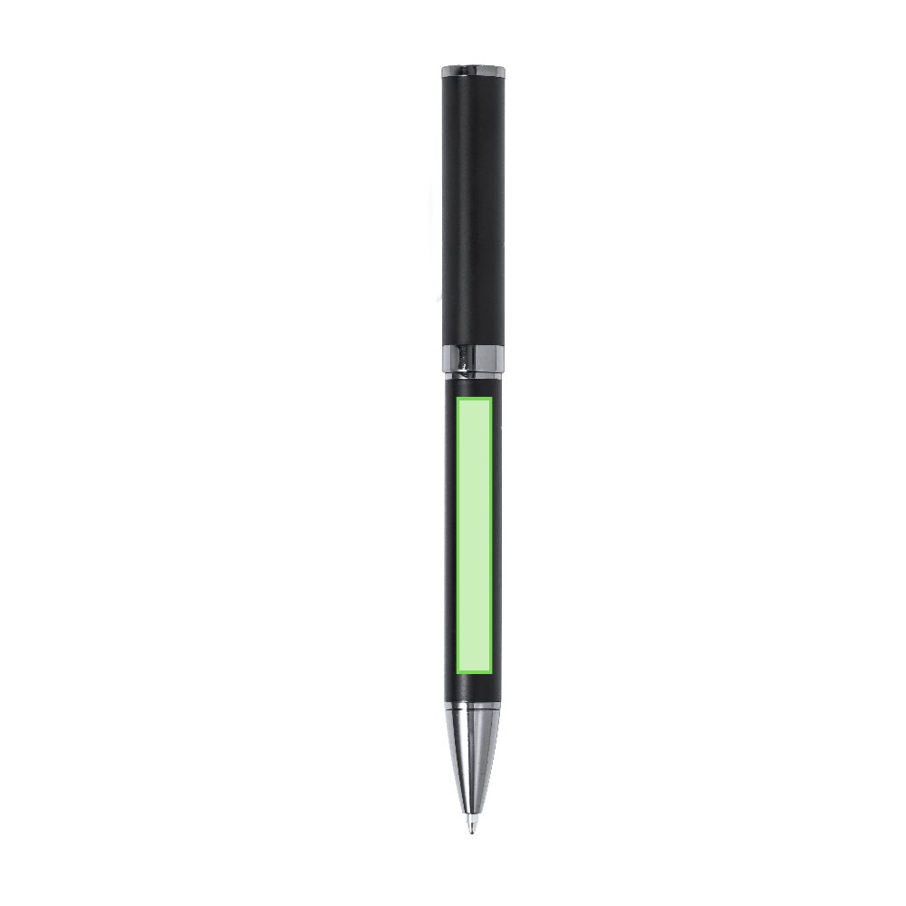 Branding diagram for Writing set with ballpoint pen and ink roller Okonel – Area 7