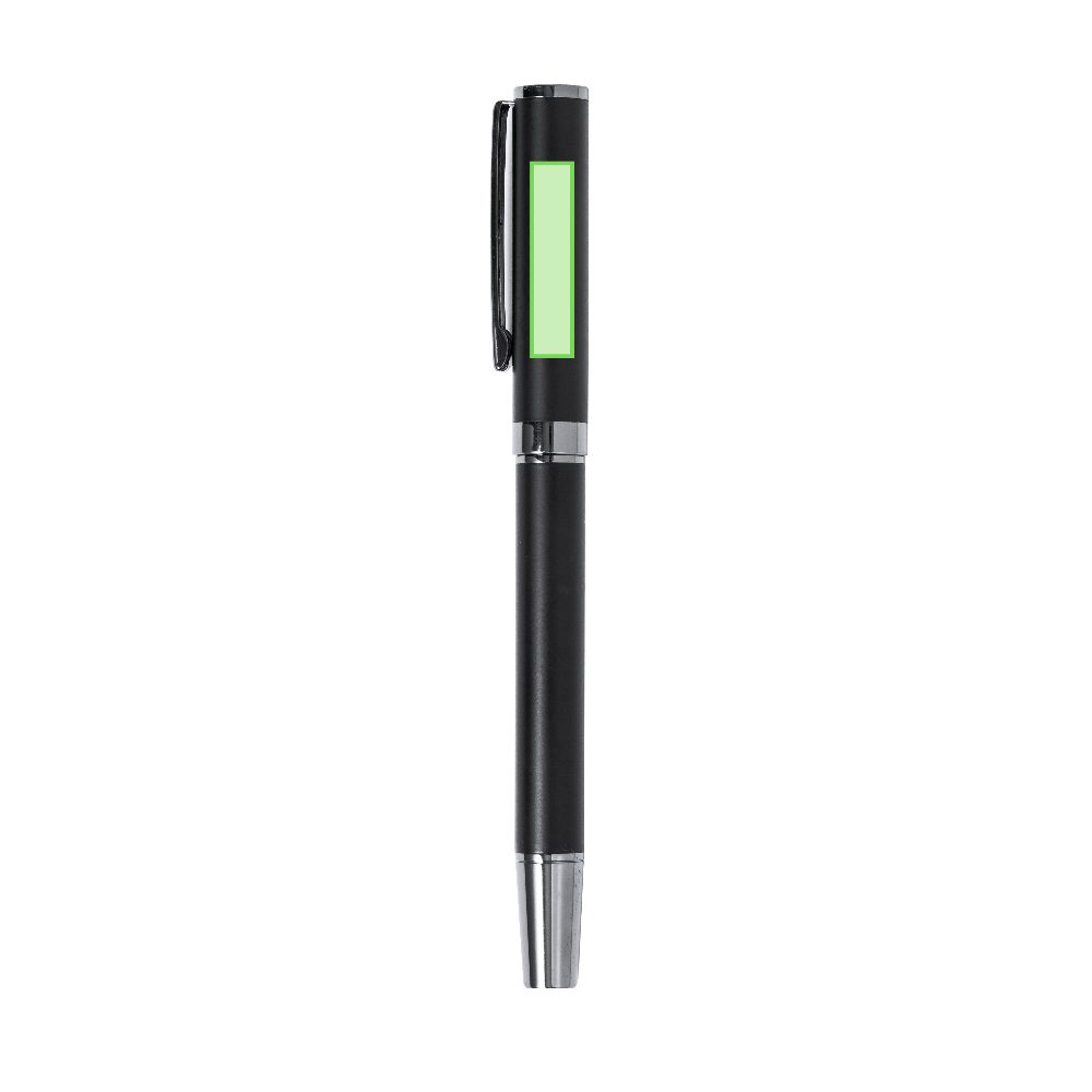 Branding diagram for Writing set with ballpoint pen and ink roller Okonel – Area 9