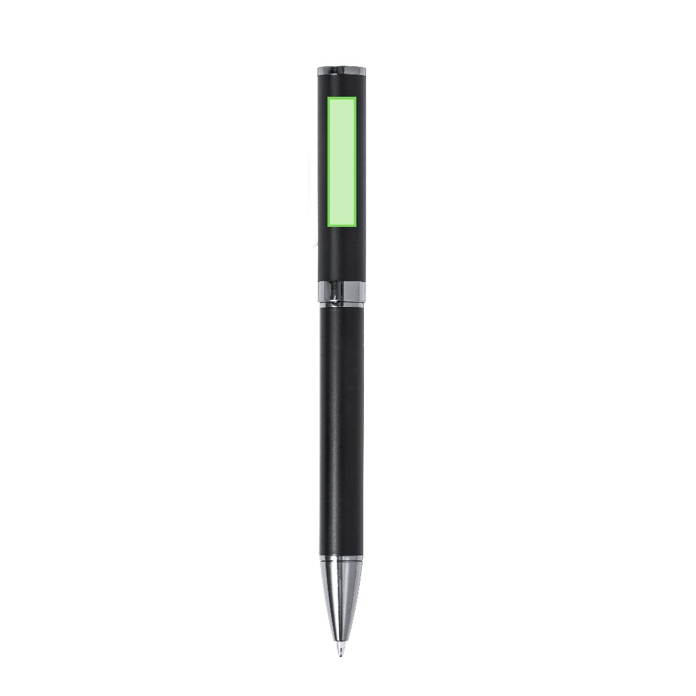 Branding diagram for Writing set with ballpoint pen and ink roller Okonel – Area 4