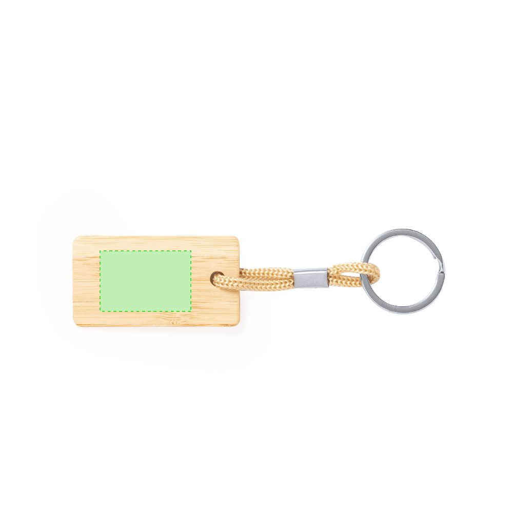 Branding diagram for Bamboo key rings Recbam – Area 1