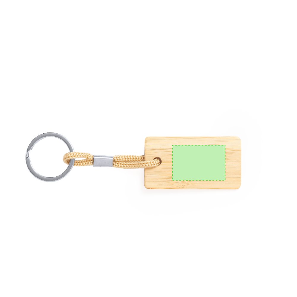 Branding diagram for Bamboo key rings Recbam – Area 2