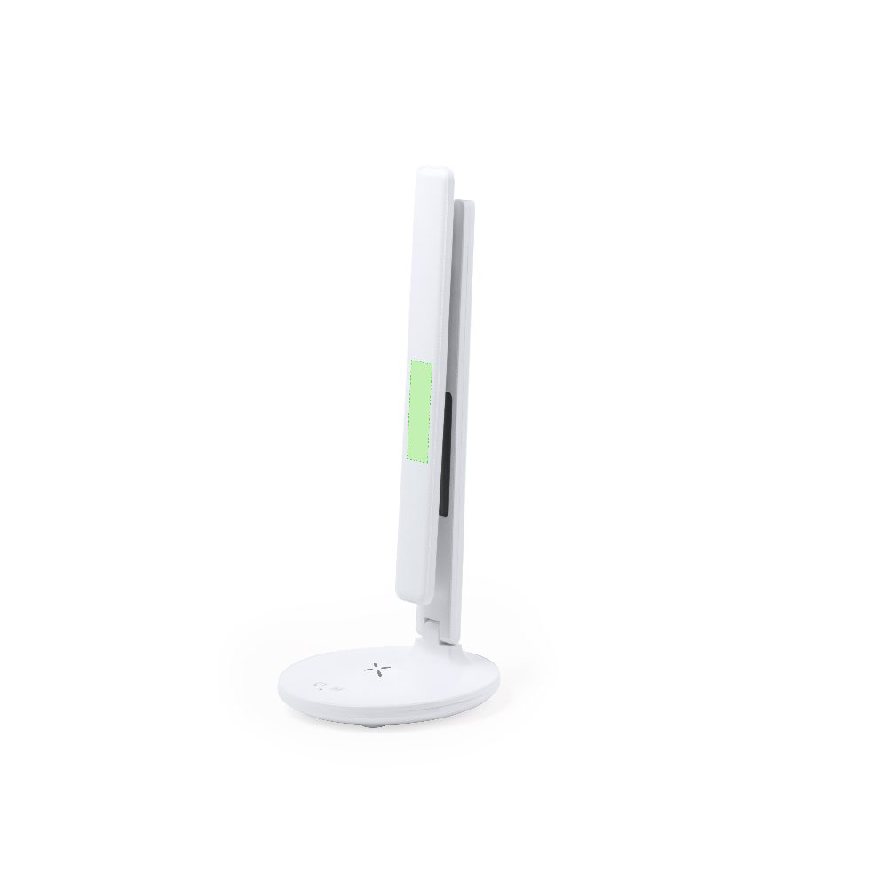 Branding diagram for LED table lamp with wireless charging station 10 W Evanex – Area 1
