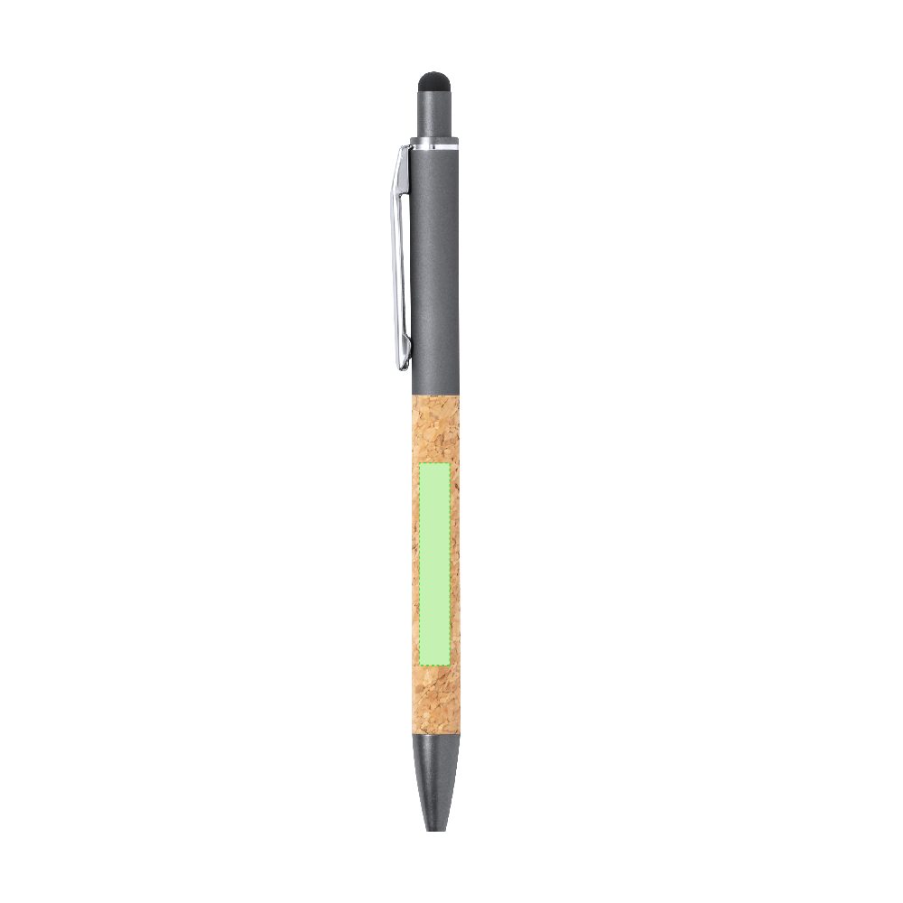 Branding diagram for Aluminium ballpoint pens with printing mechanism Moson – Area 4