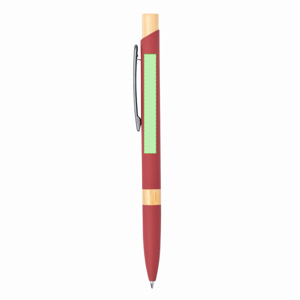 Branding diagram for Aluminium ballpoint pens, with printing mechanism Lantasker – Area 1