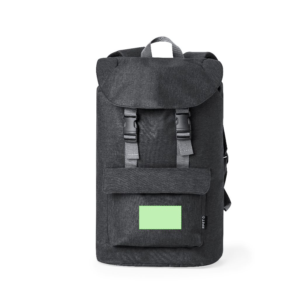 Druckskizze für Rucksack aus RPET Turmon – Fläche 2